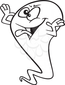 Royalty Free Clipart Image of a Ghost