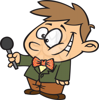 Royalty Free Clipart Image of an Interviewer