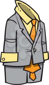 Royalty Free Clipart Image of a Suit