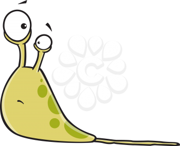 Royalty Free Clipart Image of a Slug