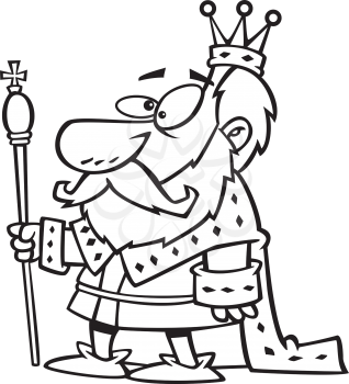 Royalty Free Clipart Image of a King