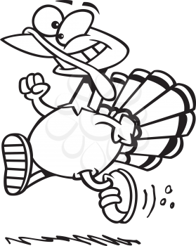 Royalty Free Clipart Image of a turkey