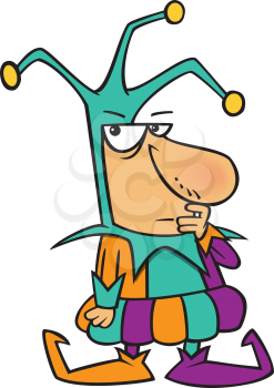 Royalty Free Clipart Image of a Court Jester