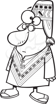 Royalty Free Clipart Image of a Peruvian