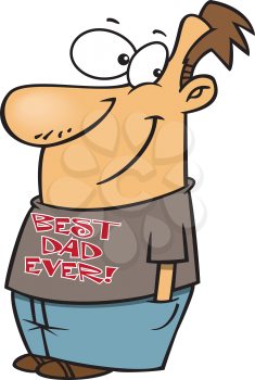 Royalty Free Clipart Image of the World's Best Dad