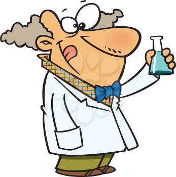 Royalty Free Clipart Image of a Scientist