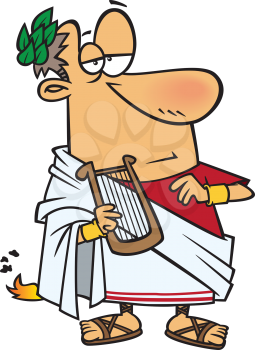 Royalty Free Clipart Image of an Ancient Roman
