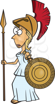 Royalty Free Clipart Image of Athena