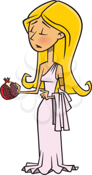 Royalty Free Clipart Image of Persephone