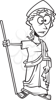 Royalty Free Clipart Image of a Hera