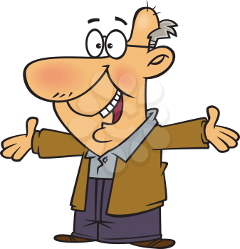 Royalty Free Clipart Image of a Grandfather