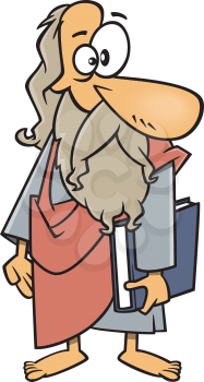Royalty Free Clipart Image of a Greek Man