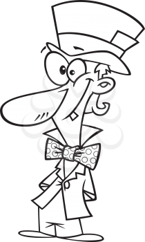 Royalty Free Clipart Image of the Mad Hatter