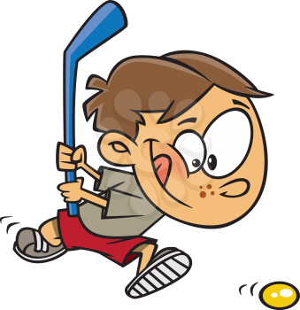 Royalty Free Clipart Image of a Field Hockey Player