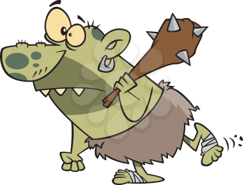 Royalty Free Clipart Image of an Ogre