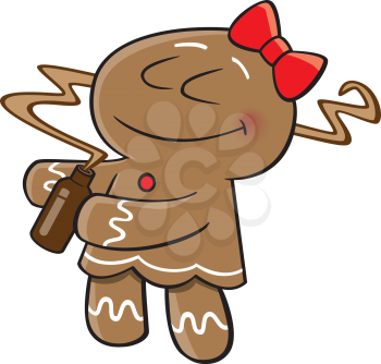 Royalty Free Clipart Image of Gingerbread Scent