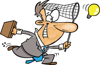 Royalty Free Clipart Image of an Entrepreneur
