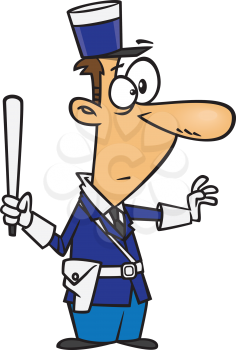 Royalty Free Clipart Image of Law Enforcement Officer