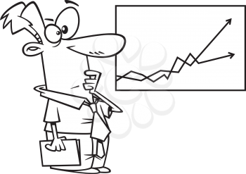 Royalty Free Clipart Image of an Economist