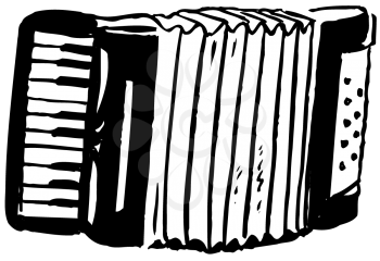 Royalty Free Clipart Image of an Accordian