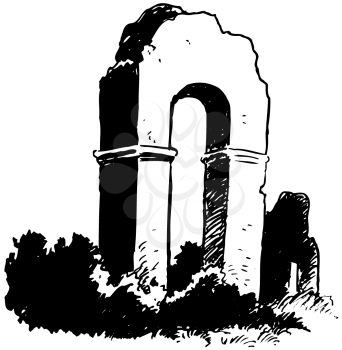 Royalty Free Clipart Image of an Arch