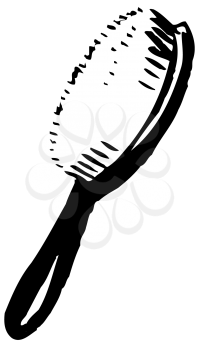 Royalty Free Clipart Image of a Brush