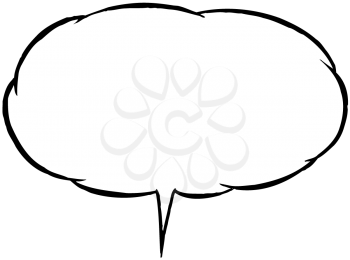 Royalty Free Clipart Image of a Bubble Cloud