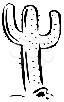 Royalty Free Clipart Image of a Cactus