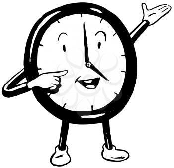 Royalty Free Clipart Image of an Office Clock