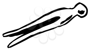Royalty Free Clipart Image of a Clothespin