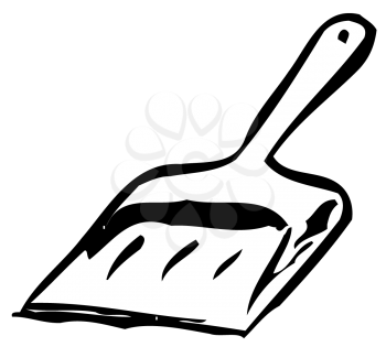 Royalty Free Clipart Image of a Dustpan