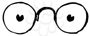 Royalty Free Clipart Image of Eyeglasses