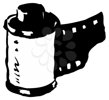 Royalty Free Clipart Image of Film