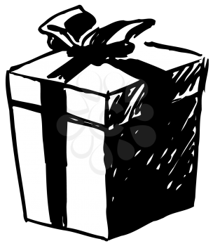 Royalty Free Clipart Image of a Gift