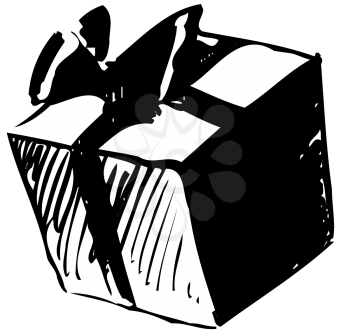 Royalty Free Clipart Image of Gift