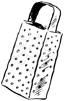 Royalty Free Clipart Image of a Cheese Grater