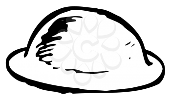Royalty Free Clipart Image of a Hard Hat
