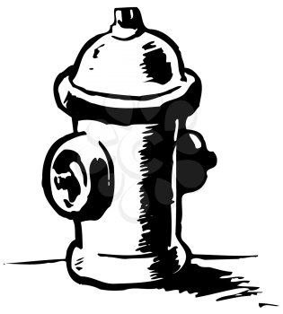Royalty Free Clipart Image of a Hydrant