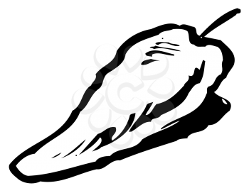 Royalty Free Clipart Image of a Jalapeno Pepper
