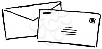 Royalty Free Clipart Image of Letters