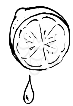 Royalty Free Clipart Image of a Lime