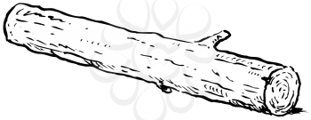 Royalty Free Clipart Image of a Log