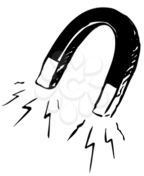 Royalty Free Clipart Image of a Magnet
