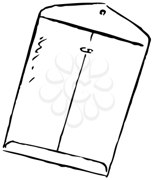 Royalty Free Clipart Image of a Manila Envelope