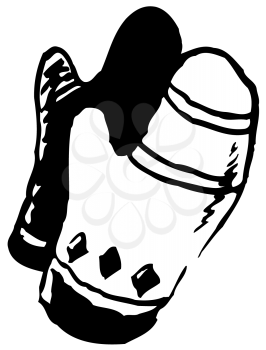 Royalty Free Clipart Image of Mittens