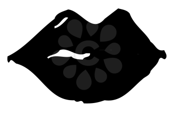 Royalty Free Clipart Image of Full Lips