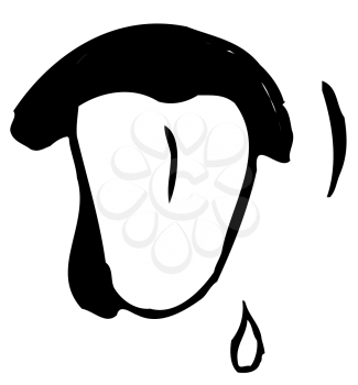 Royalty Free Clipart Image of a Tongue