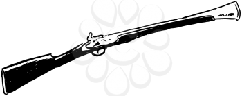 Royalty Free Clipart Image of a Musket