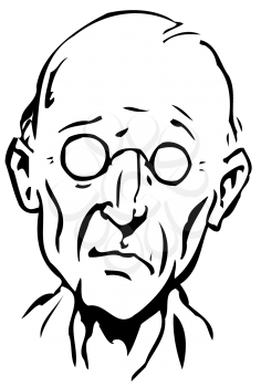 Royalty Free Clipart Image an Old Man