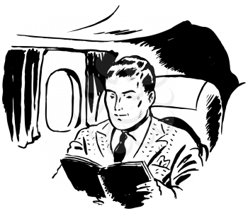 Royalty Free Clipart Image of a Passenger
